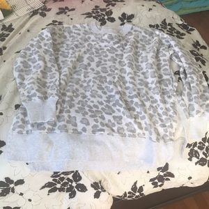 Aerie oversized leopard sweatshirt
